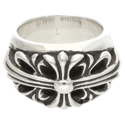 Chrome Hearts Floral Cross Silver Ring Size JP 9