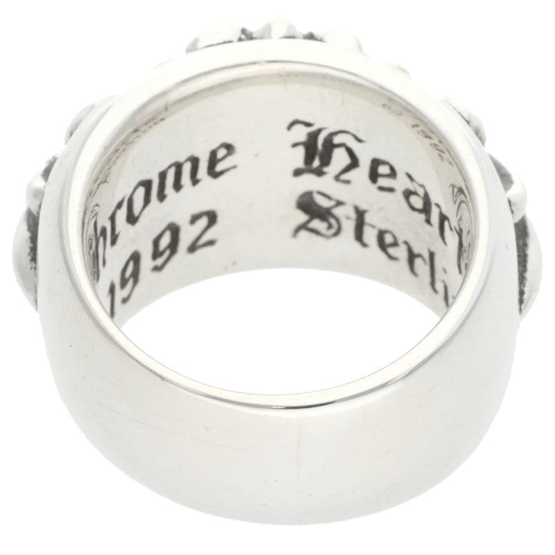 Chrome Hearts Floral Cross Silver Ring Size JP 9