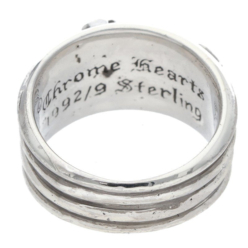 Chrome Hearts Dagger Pave Diamond Silver Ring Size ONE SIZE