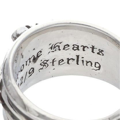 Chrome Hearts Dagger Pave Diamond Silver Ring Size ONE SIZE