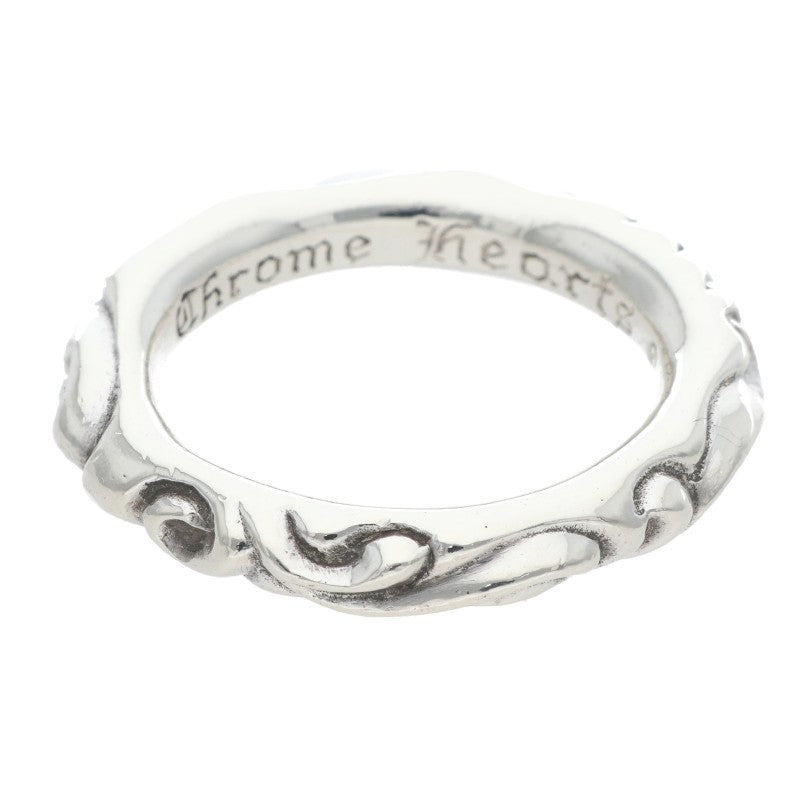 Chrome Hearts SCRL BAND Sterling Silver Ring Size ONE SIZE