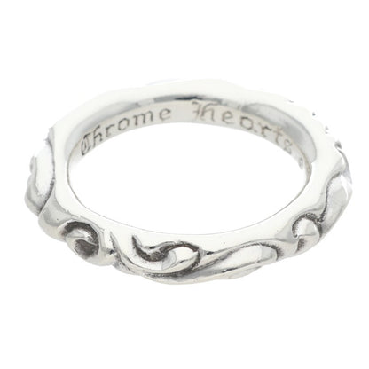 Chrome Hearts SCRL BAND Sterling Silver Ring Size ONE SIZE