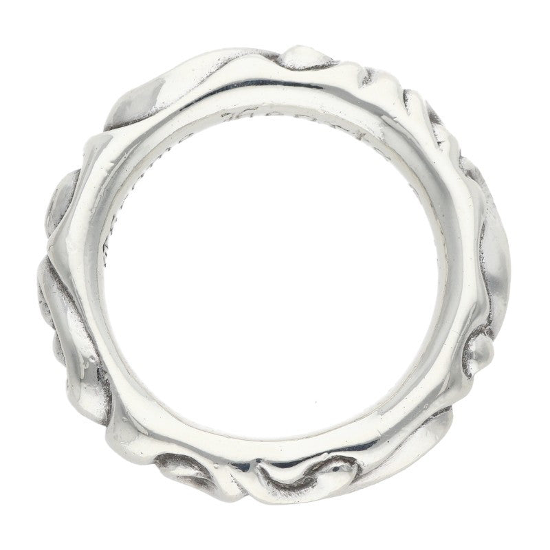 Chrome Hearts SCRL BAND Sterling Silver Ring Size ONE SIZE