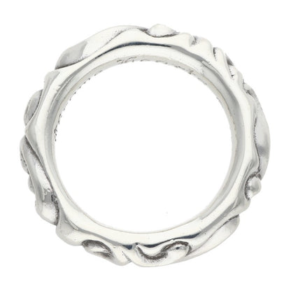 Chrome Hearts SCRL BAND Sterling Silver Ring Size ONE SIZE