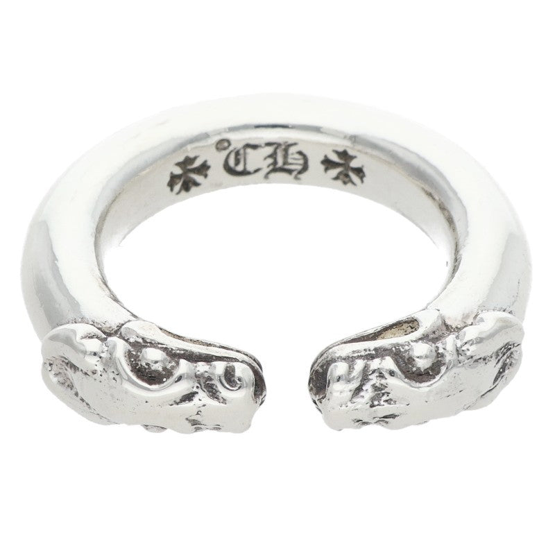 Chrome Hearts Double Dog Silver Ring 925 Size JP 12