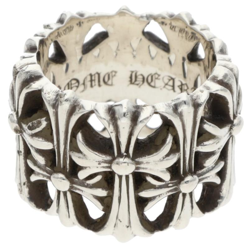 Chrome Hearts Cemetery Cross Silver Ring Size ONE SIZE