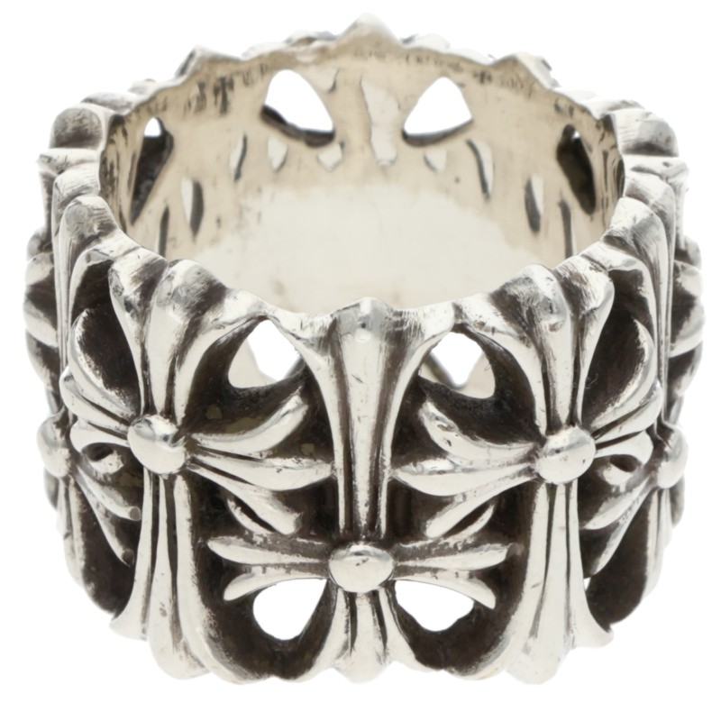 Chrome Hearts Cemetery Cross Silver Ring Size ONE SIZE