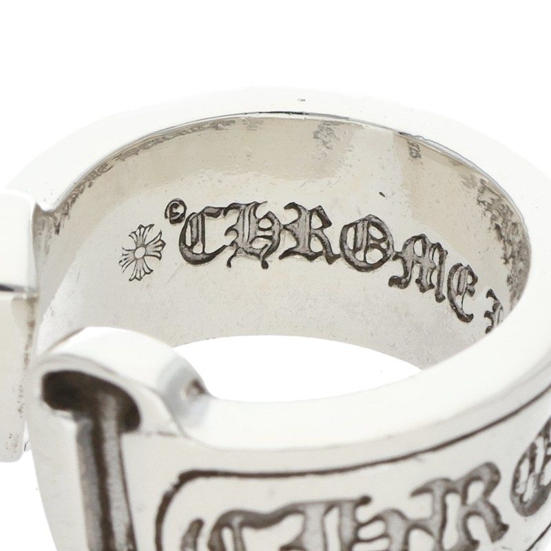 Chrome Hearts Large Scroll Label 925 Silver Size ONE SIZE