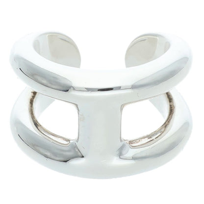HERMES Osmose PM Sterling Silver Ring Size ONE SIZE