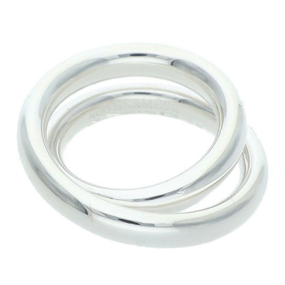 HERMES Vertige Sterling Silver Ring Size ONE SIZE