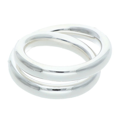 HERMES Vertige Sterling Silver Ring Size ONE SIZE