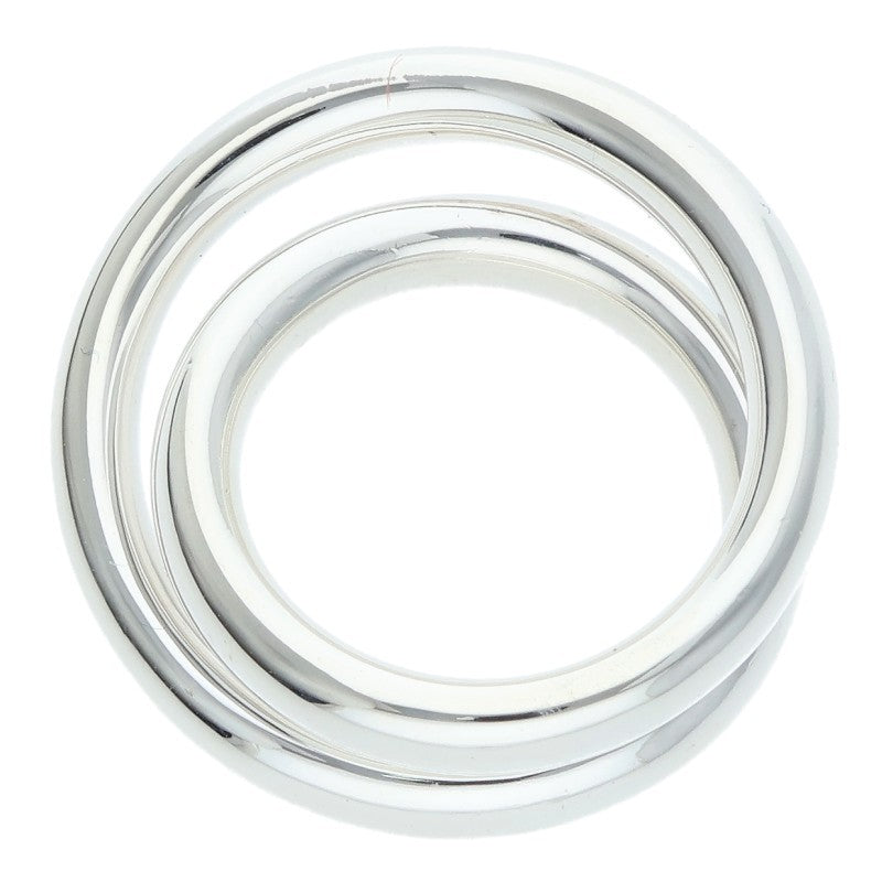 HERMES Vertige Sterling Silver Ring Size ONE SIZE