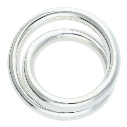 HERMES Vertige Sterling Silver Ring Size ONE SIZE
