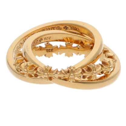 Chrome Hearts 22K Tiny E CH Plus Triple Ring Size ONE SIZE
