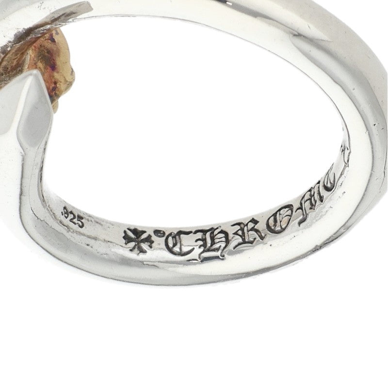 Chrome Hearts NAIL CRSBALL W GLD Silver Gold Size JP 8