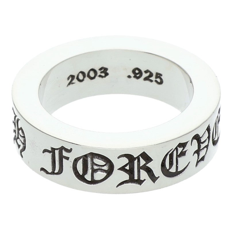 Chrome Hearts 6mm SPACER FOREVER Silver Ring Size ONE SIZE