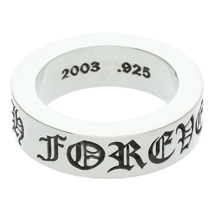 Chrome Hearts 6mm SPACER FOREVER Silver Ring Size ONE SIZE