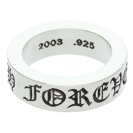 Chrome Hearts 6mm SPACER FOREVER Silver Ring Size ONE SIZE