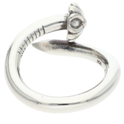 Chrome Hearts Nail Cross Ball Silver Ring Size ONE SIZE