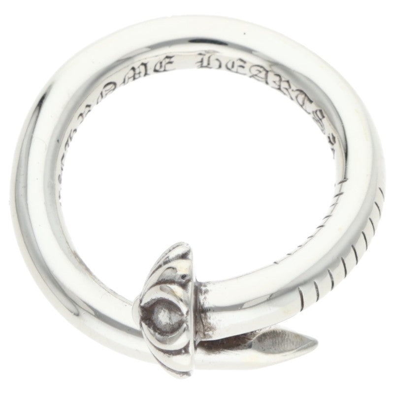 Chrome Hearts Nail Cross Ball Silver Ring Size ONE SIZE