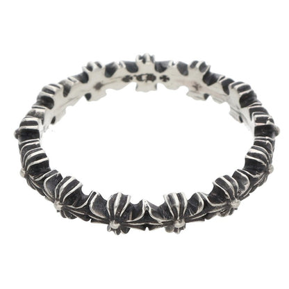 Chrome Hearts Tiny E CH Plus Band Ring Silver Size JP 16