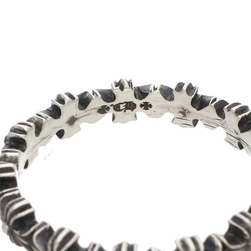 Chrome Hearts Tiny E CH Plus Band Ring Silver Size JP 16
