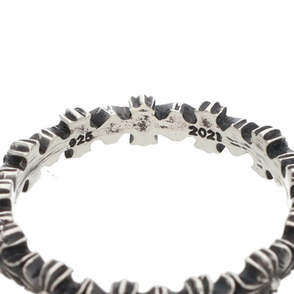 Chrome Hearts Tiny E CH Plus Band Ring Silver Size JP 16