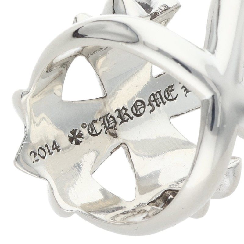 Chrome Hearts Infinity CH Cross Silver Ring Size ONE SIZE