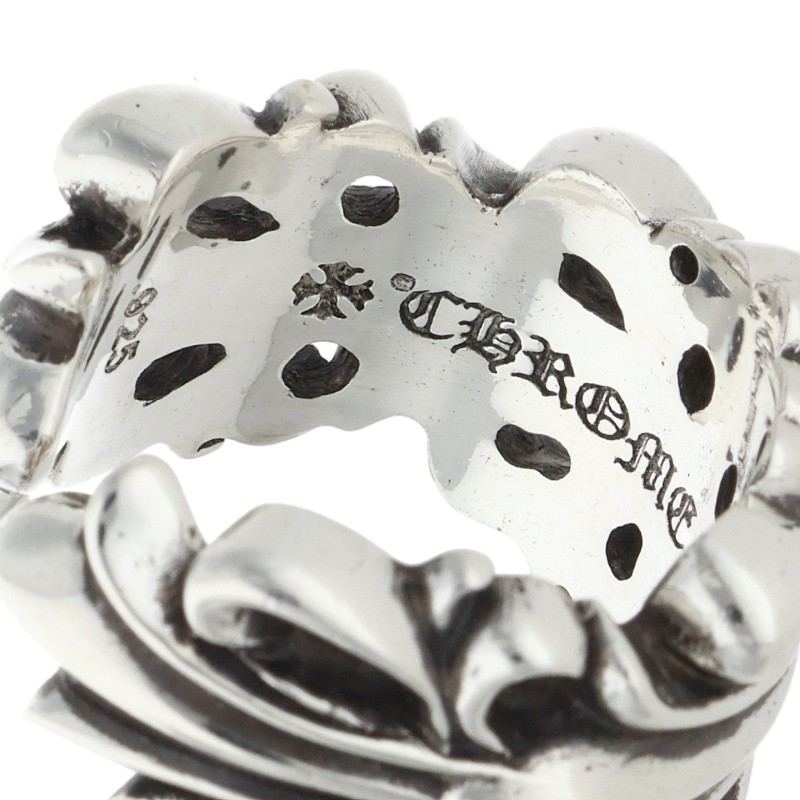 Chrome Hearts Double Floral Cross Ring Size ONE SIZE