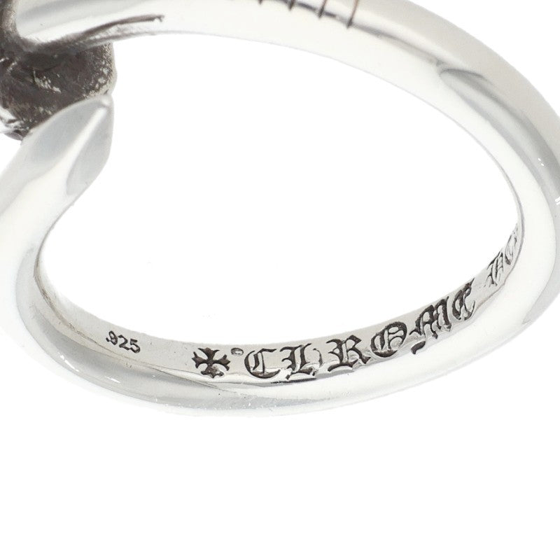 Chrome Hearts Nail Cross Ball Silver Ring Size ONE SIZE