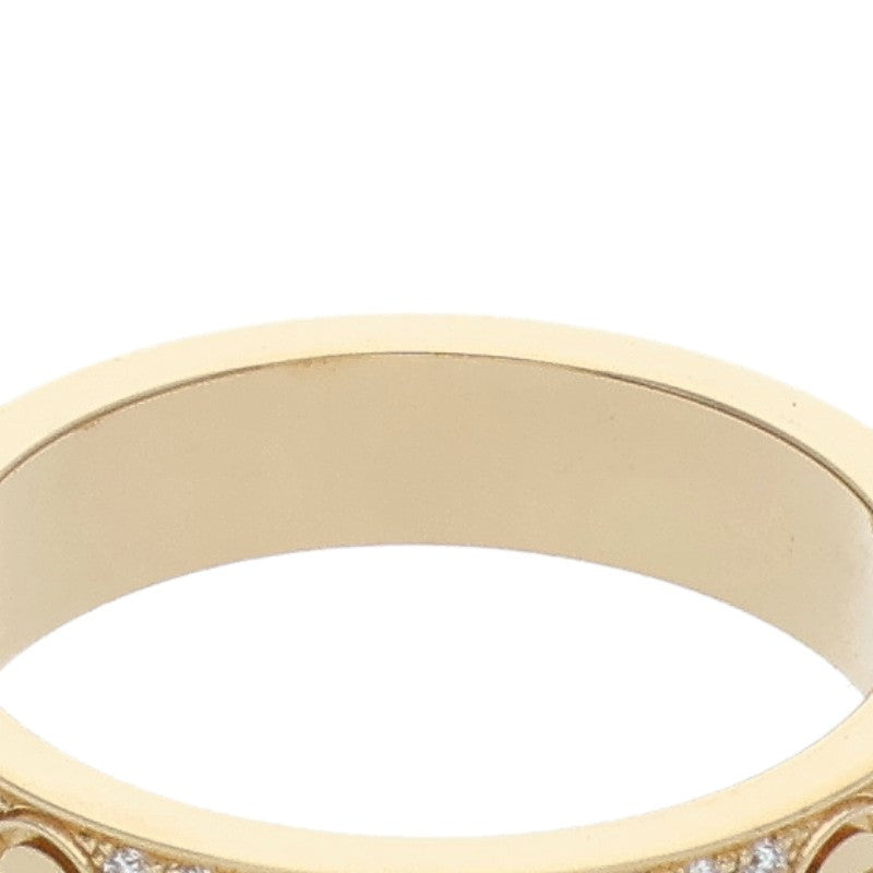 Cartier MINI LOVE RING K18YG Pave Diamond Ring Size US 5.5