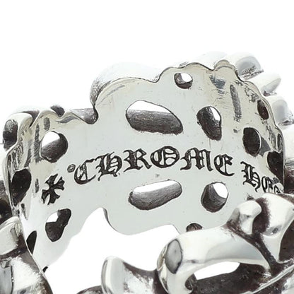 Chrome Hearts Double Floral Cross Ring Size ONE SIZE Silver