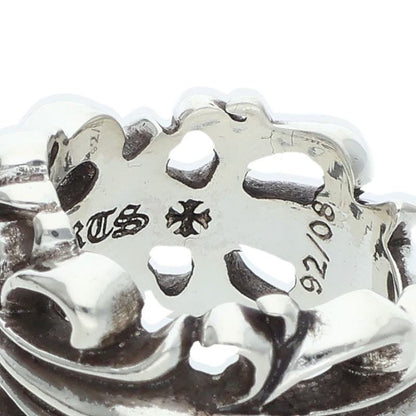 Chrome Hearts Double Floral Cross Ring Size ONE SIZE Silver