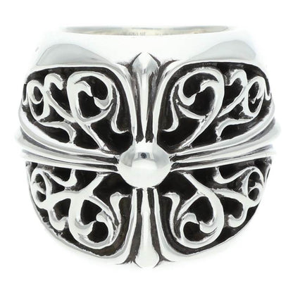 Chrome Hearts CLASSIC OVAL Cross Silver Ring Size ONE SIZE