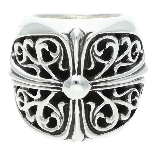 Chrome Hearts CLASSIC OVAL Cross Silver Ring Size ONE SIZE