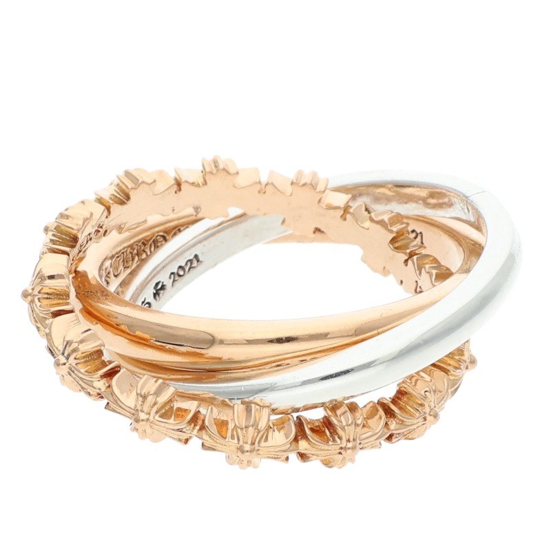 Chrome Hearts 22K Tiny E CH Plus TRPL Ring Size ONE SIZE