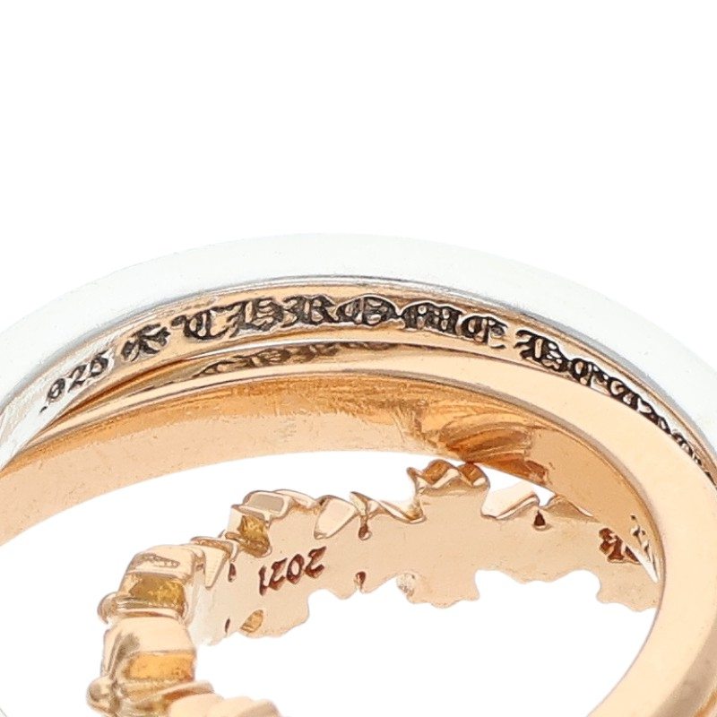 Chrome Hearts 22K Tiny E CH Plus TRPL Ring Size ONE SIZE