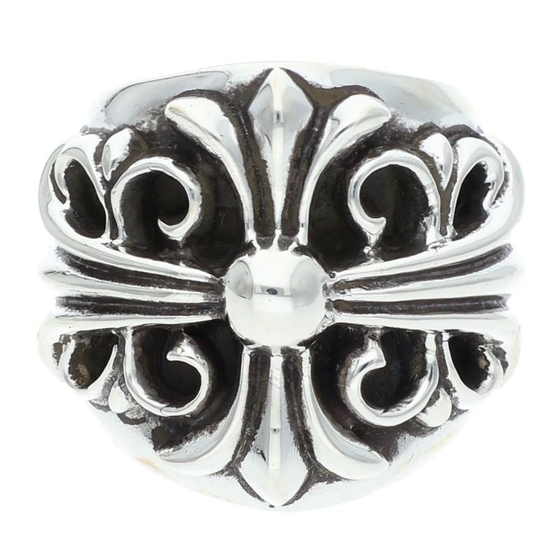 Chrome Hearts KEEPER Sterling Silver Ring Size JP 8.5