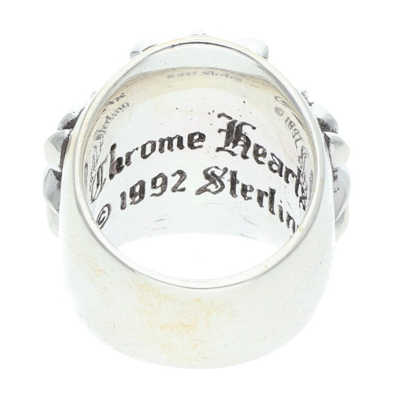 Chrome Hearts KEEPER Sterling Silver Ring Size JP 8.5
