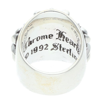Chrome Hearts KEEPER Sterling Silver Ring Size JP 8.5