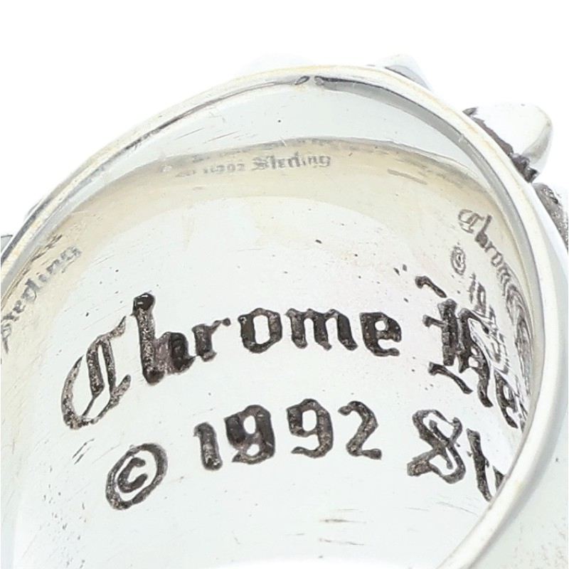 Chrome Hearts KEEPER Sterling Silver Ring Size JP 8.5