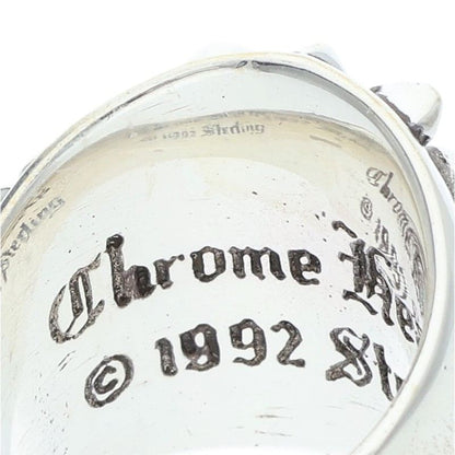 Chrome Hearts KEEPER Sterling Silver Ring Size JP 8.5