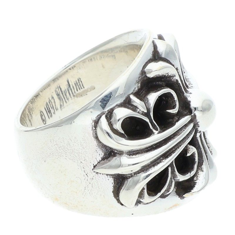 Chrome Hearts KEEPER Sterling Silver Ring Size JP 8.5