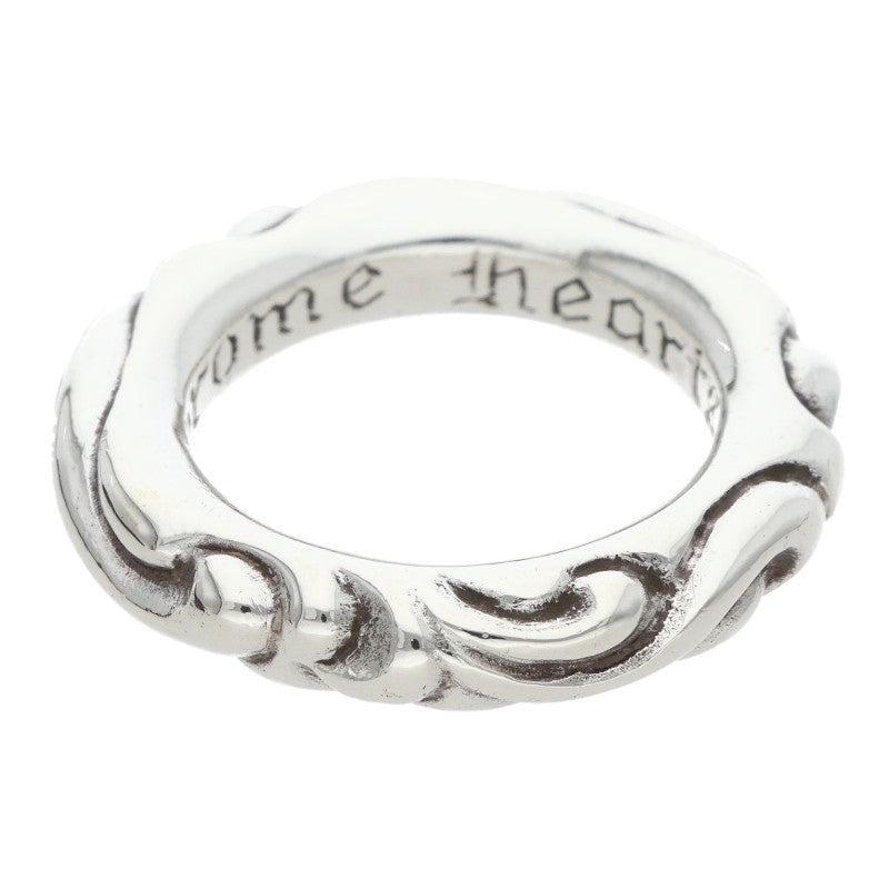 Chrome Hearts SCRL BAND Silver Ring Size ONE SIZE