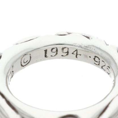 Chrome Hearts SCRL BAND Silver Ring Size ONE SIZE