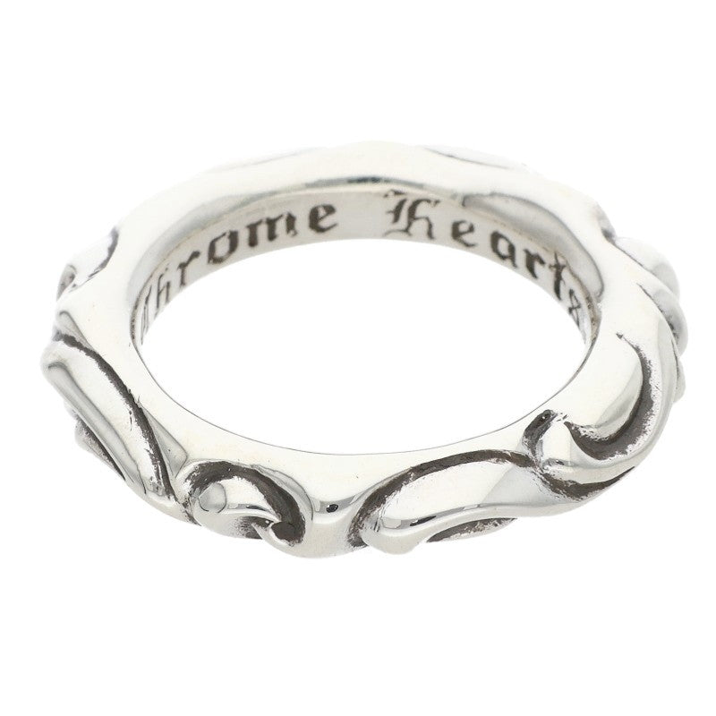 Chrome Hearts SCRL BAND Silver Ring 925 Size ONE SIZE