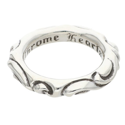 Chrome Hearts SCRL BAND Silver Ring 925 Size ONE SIZE