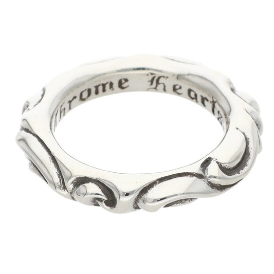 Chrome Hearts SCRL BAND Silver Ring 925 Size ONE SIZE
