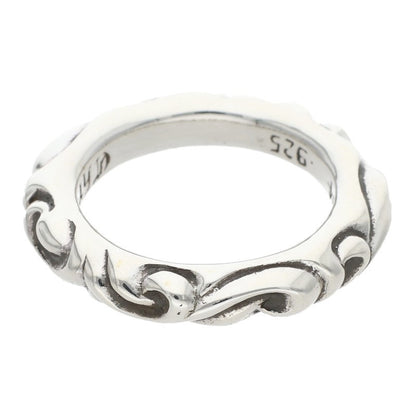 Chrome Hearts SCRL BAND Silver Ring 925 Size ONE SIZE