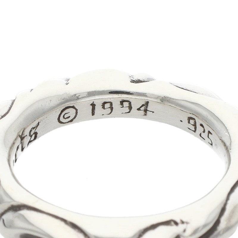 Chrome Hearts SCRL BAND Silver Ring 925 Size ONE SIZE